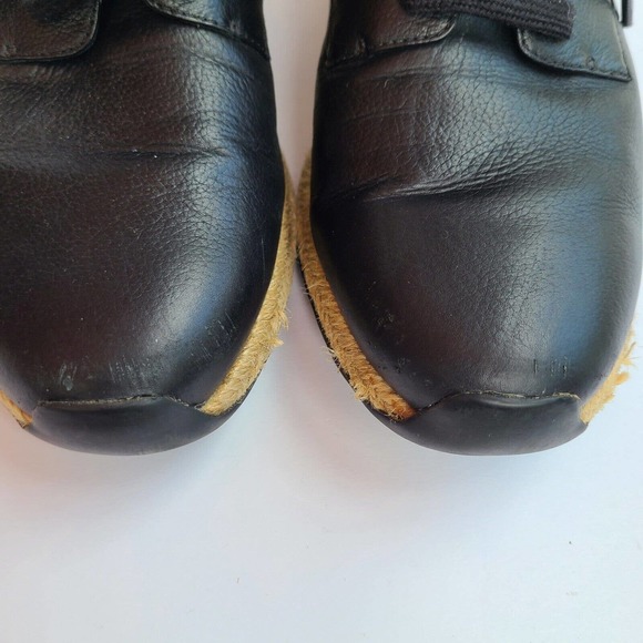 VINCE Rayner Leather Espadrille Lace Up‎ Sneakers Size 6.5 - Picture 5 of 12